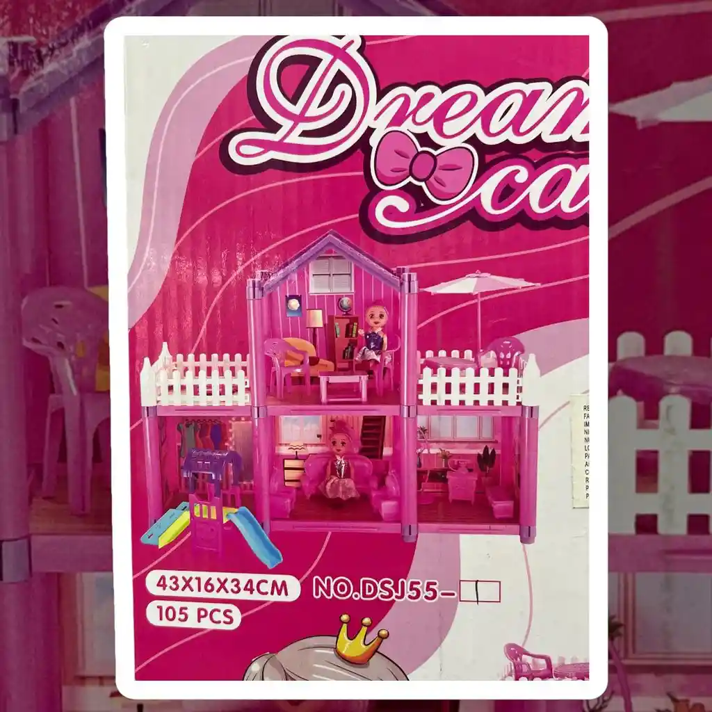 Juguete Casa De Muñecas Dream Castle X 105 Piezas