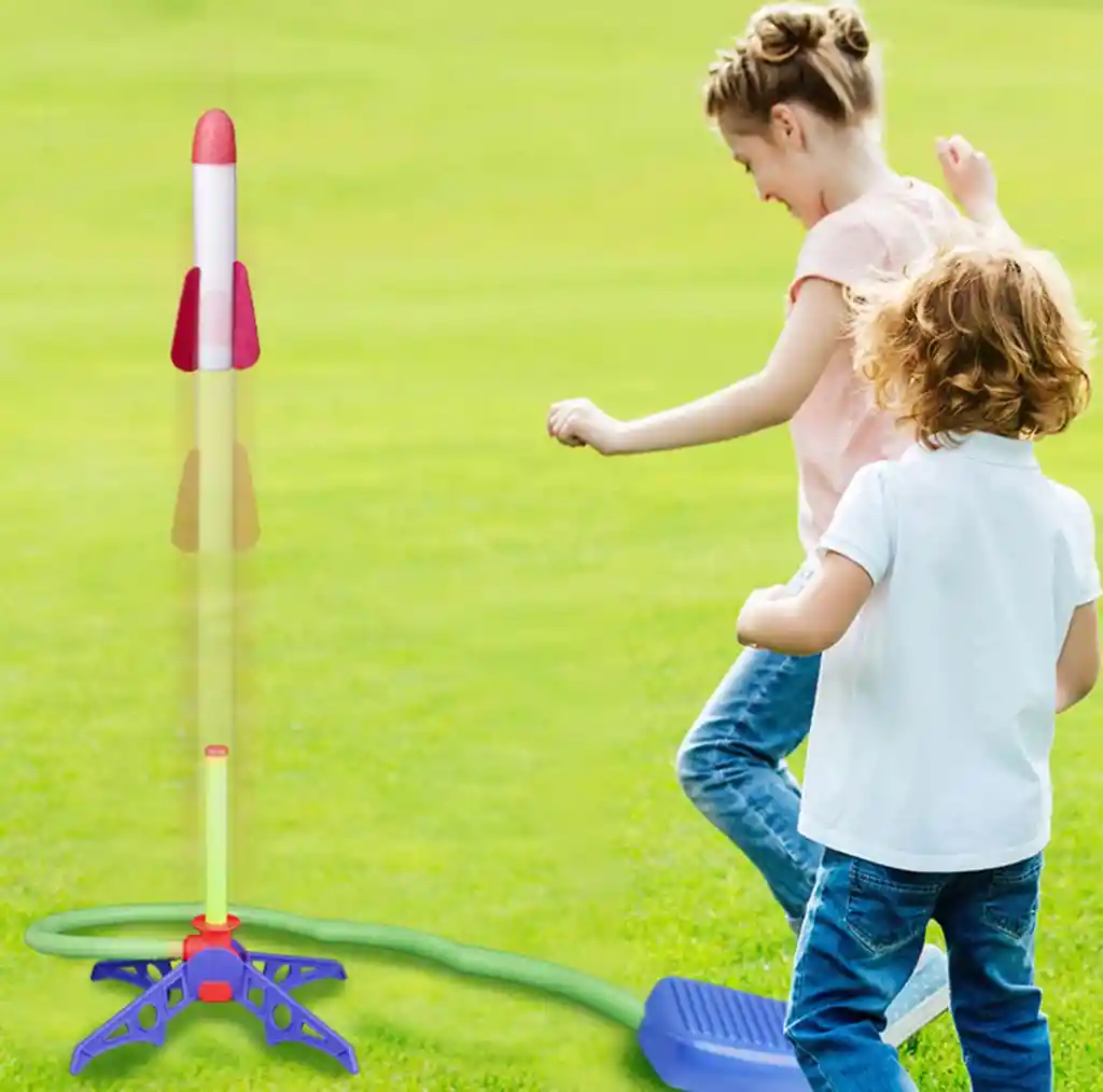 Juguete Lanzador Cohete Didáctico Para Niños