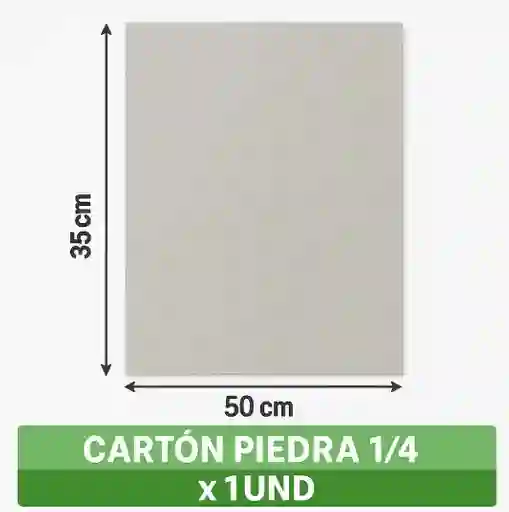 Carton Piedra 1/4 X 1 Und