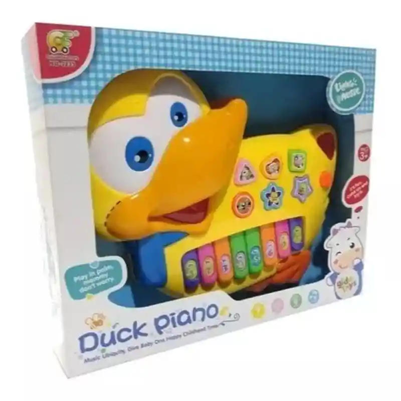 Organeta Piano Pato Musical Juguete Para Bebe