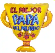 Globo Metalizado " El Mejor Papa Del Mundo" - 26"