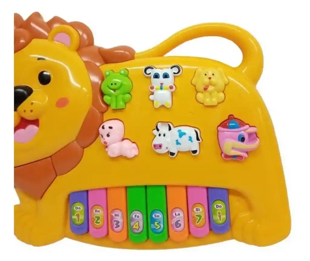 Organeta Piano León Musical Juguete Bebe Con Luces Bebé