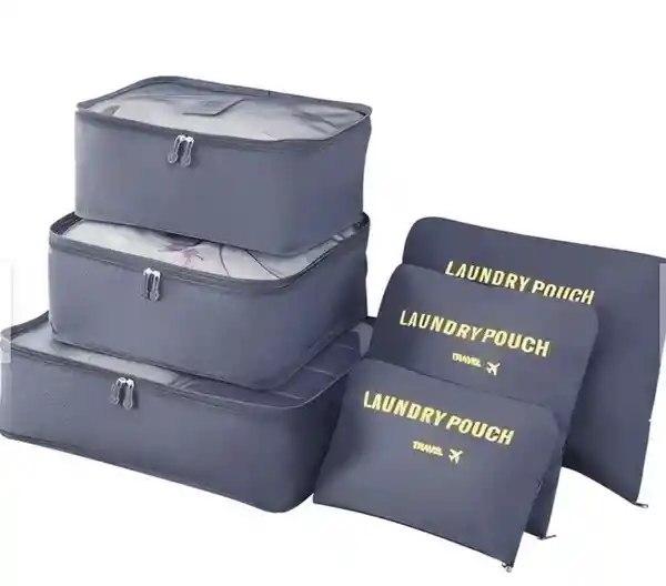 Organizador De Viaje Para Maleta Kit Viajero X6 Bolsas