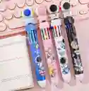 Set De Esferos Multicolor Automáticos De Tipo Kawaii Con Diseño De Astronauta