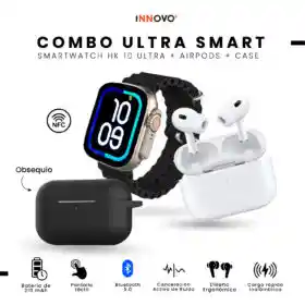 Smartwatch Serie 10 Ultra Hk Amoled Original Con Audífonos Pods 2 Alta Gama