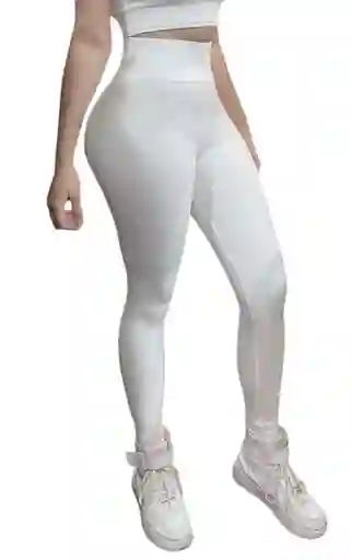 Leggings Licra Mallas Yoga En Rib Acanalado Talla Unica