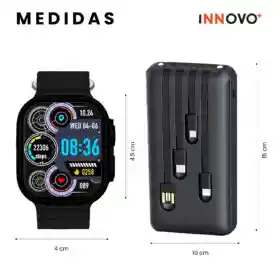 Smartwatch Deportivo Con 7 Pulsos Contesta Llamadas Con Bateria Portatil Para Celular