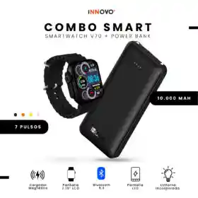 Smartwatch Deportivo Con 7 Pulsos Contesta Llamadas Con Bateria Portatil Para Celular