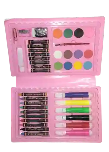 Juguete Kit De Arte Pintura Y Dibujo Para Niñas