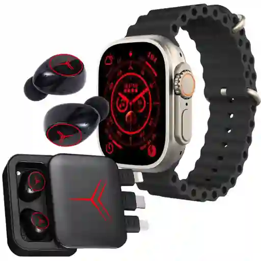 Combo Smartwatch T800 Ultra + Audifonos M88