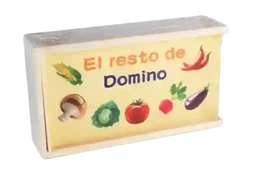 Domino Didactico De Madera (verduras)