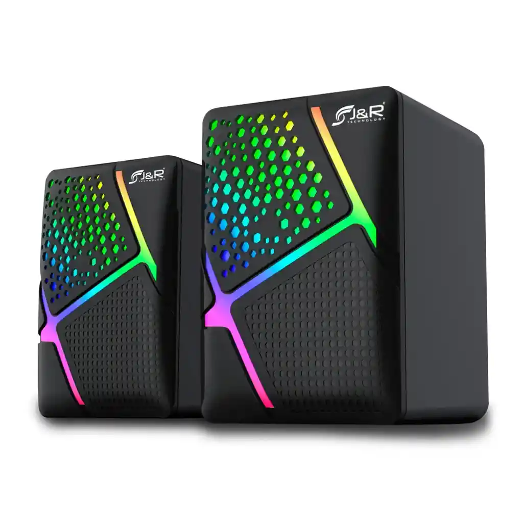 Parlante Para Pc Jyr Gaming Rgb / Conexion Usb + Plug