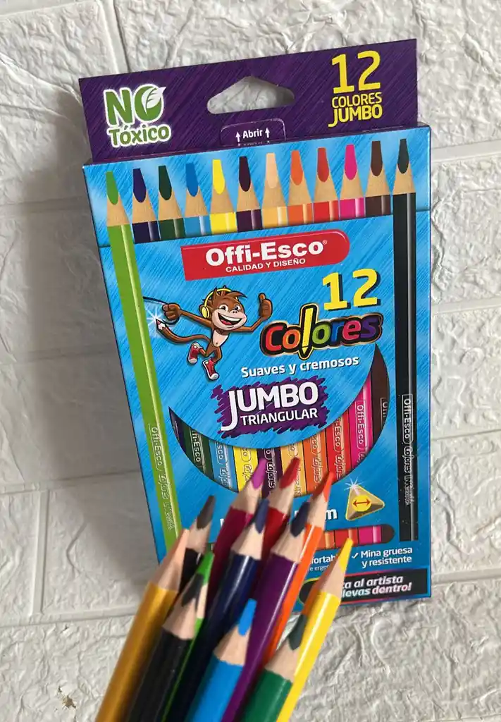 Colores Offi Esco Jumbo X12 Unidades