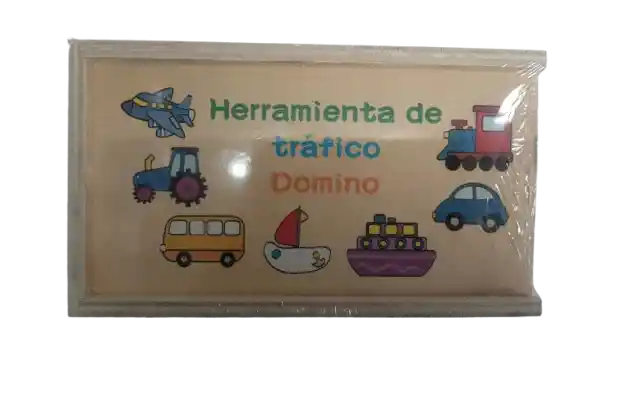 Juguete Didactico Domino De Madera Para Niños Motivos Surtidos