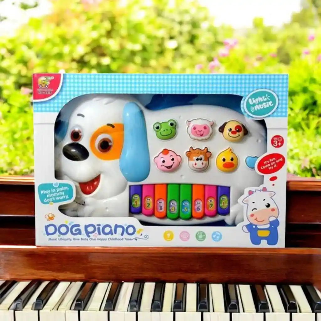 Organeta Piano Perrito Musical Juguete Bebe Con Luces