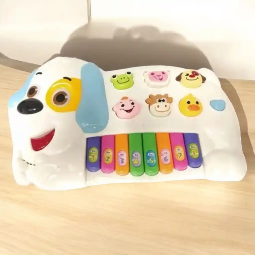 Organeta Piano Perrito Musical Juguete Bebe Con Luces