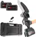Mini Motosierra De Mano Portátil Ergonómico Recargable Doble Bateria