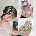 Kit De Accesorios Para Cabello Moños Coleros Y Ligas Elásticas Para Niñas Y Mujeres”