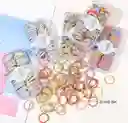 Kit De Accesorios Para Cabello Moños Coleros Y Ligas Elásticas Para Niñas Y Mujeres”
