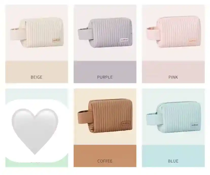 Bolsa De Cosmeticos En Cuero Pu Impermeable