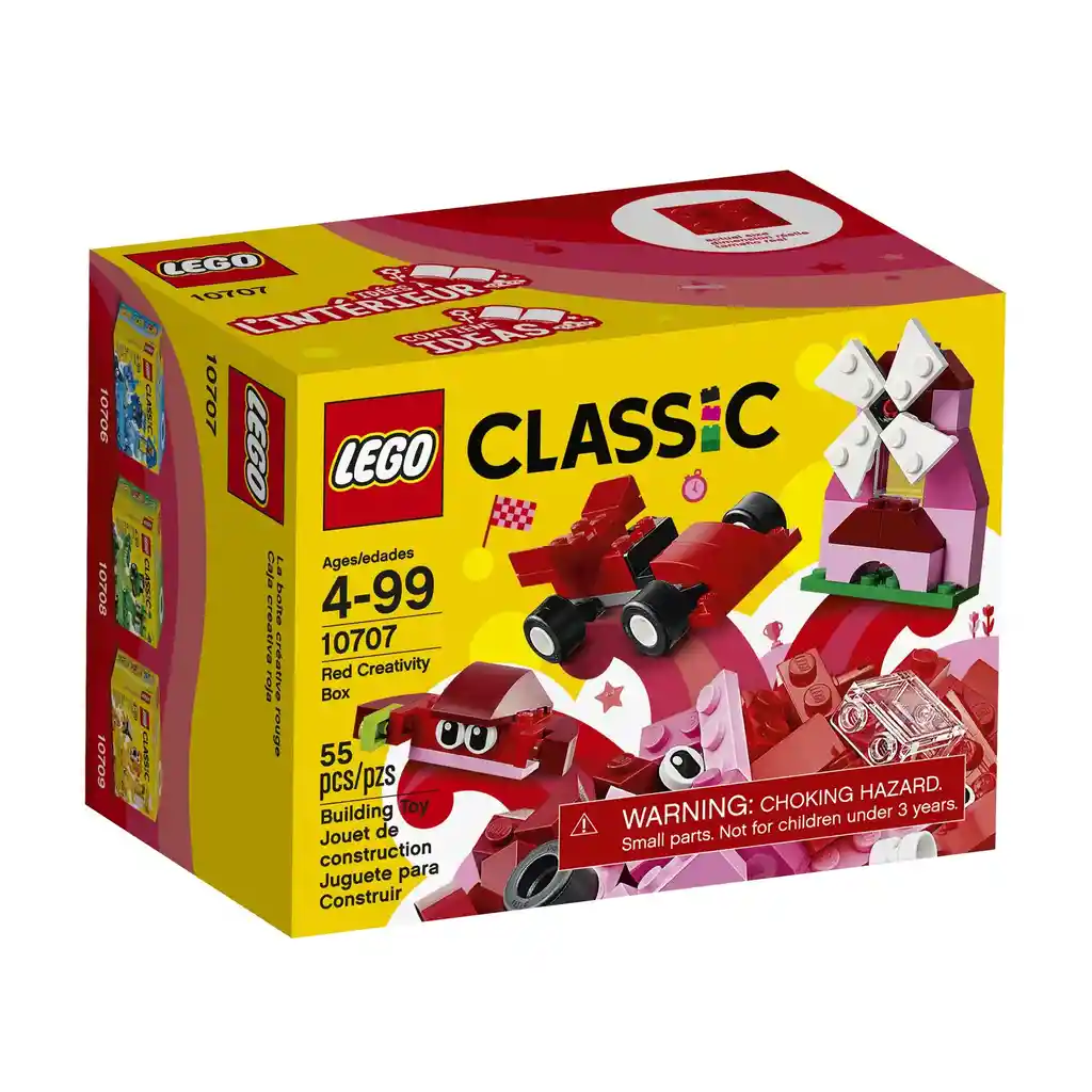 Lego Classic Red Creatividad Box 10707 - Kit De Construcción