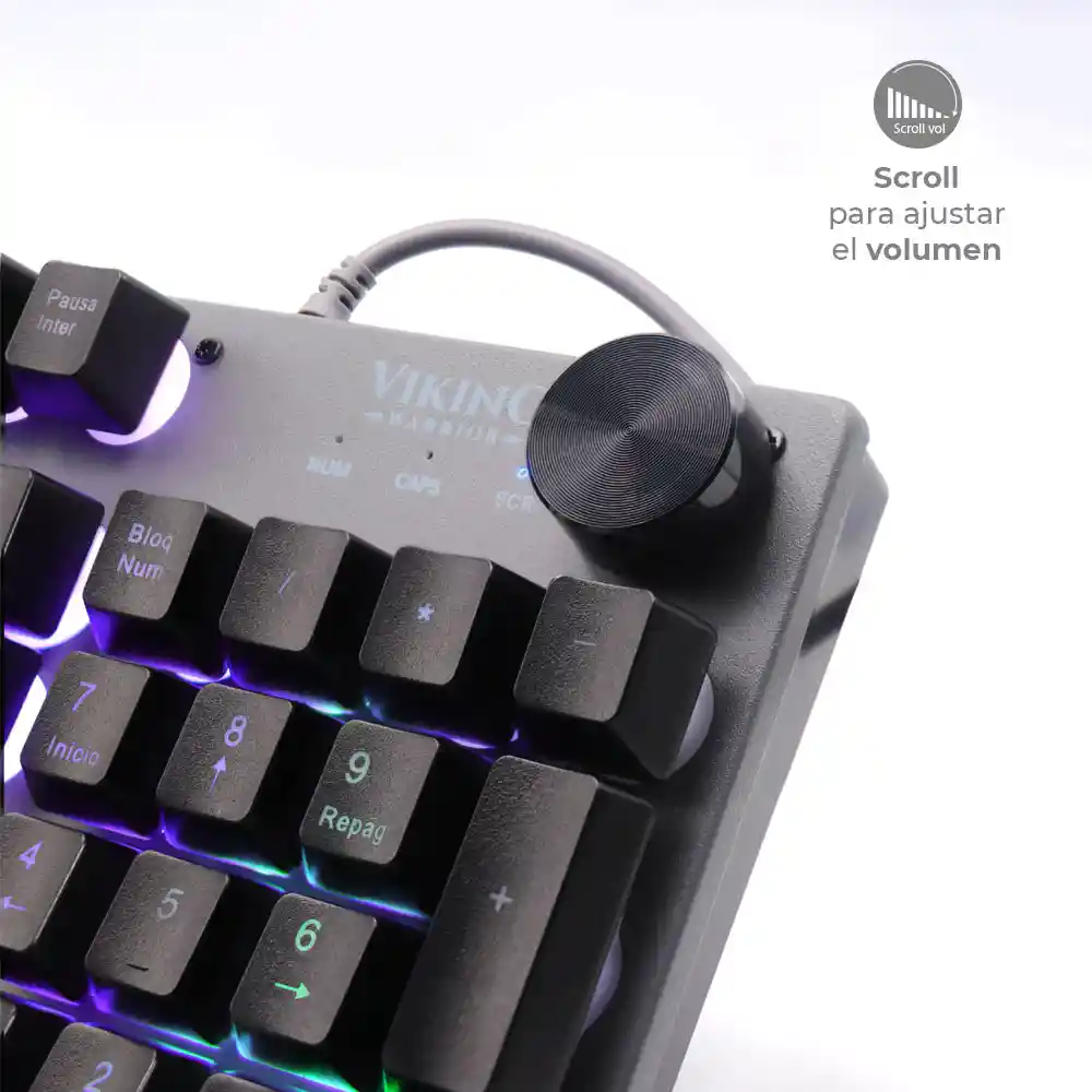 Teclado Gamer Full Rgb Jyr Semi Mecanico / Macro Configurable Con Ñ