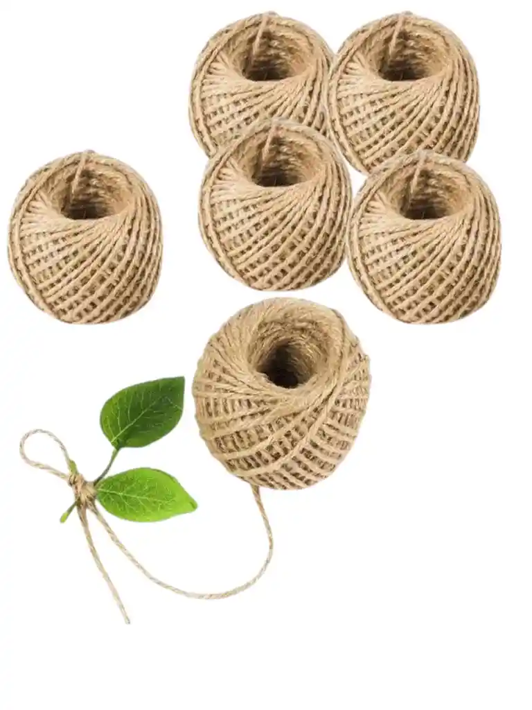 Cuerda Yute Natural Manualidades Y Decoraciones X6 Und