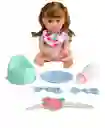 Bebe Muñeca Con Sonidos Toma Tetero Hace Pipi Juguete