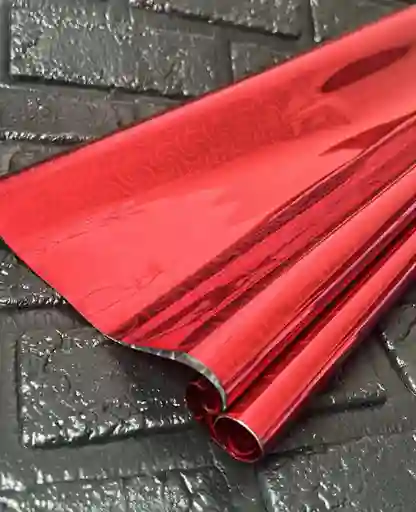 Papel Regalo Metalizado Rojo