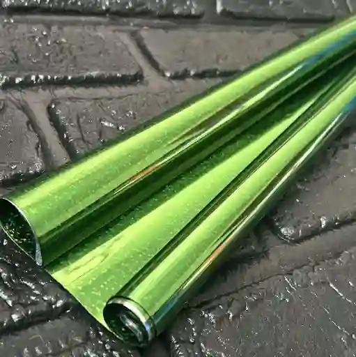 Papel Regalo Metalizado Verde Oscuro