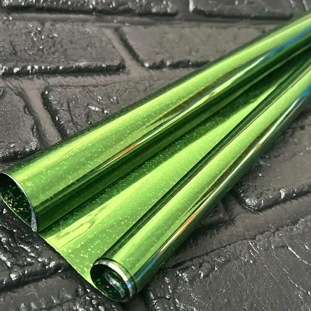 Papel Regalo Metalizado Verde Oscuro