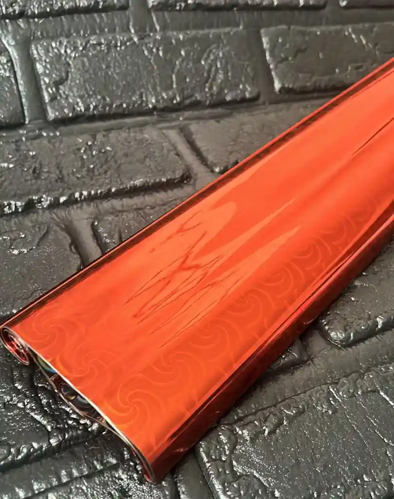 Papel Regalo Metalizado Naranja