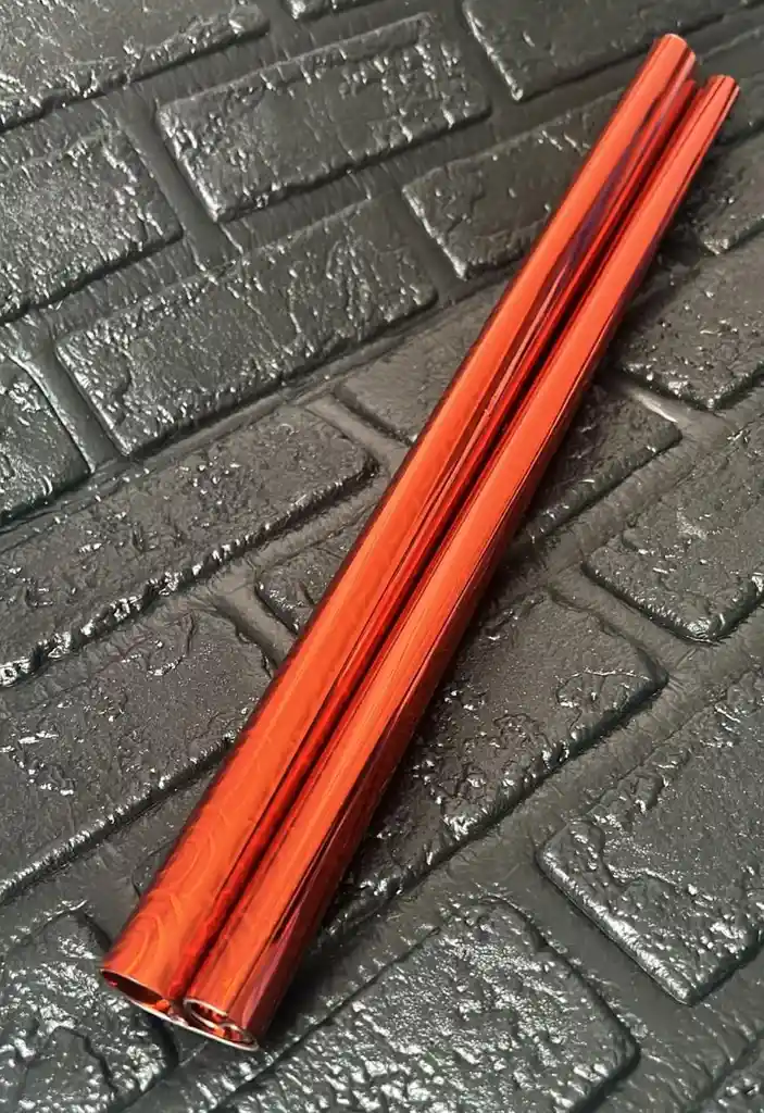 Papel Regalo Metalizado Naranja
