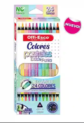 Colores Offi Esco Pasteles X 24 Und