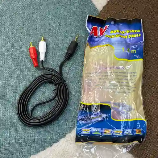 Cable De Audio / Video 2x1 Auxiliar / Amplificador / Dvd / Mini Disc