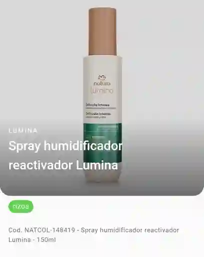 Natura - Spray Humidificador Reactivador - Lumina Cabello Rizado
