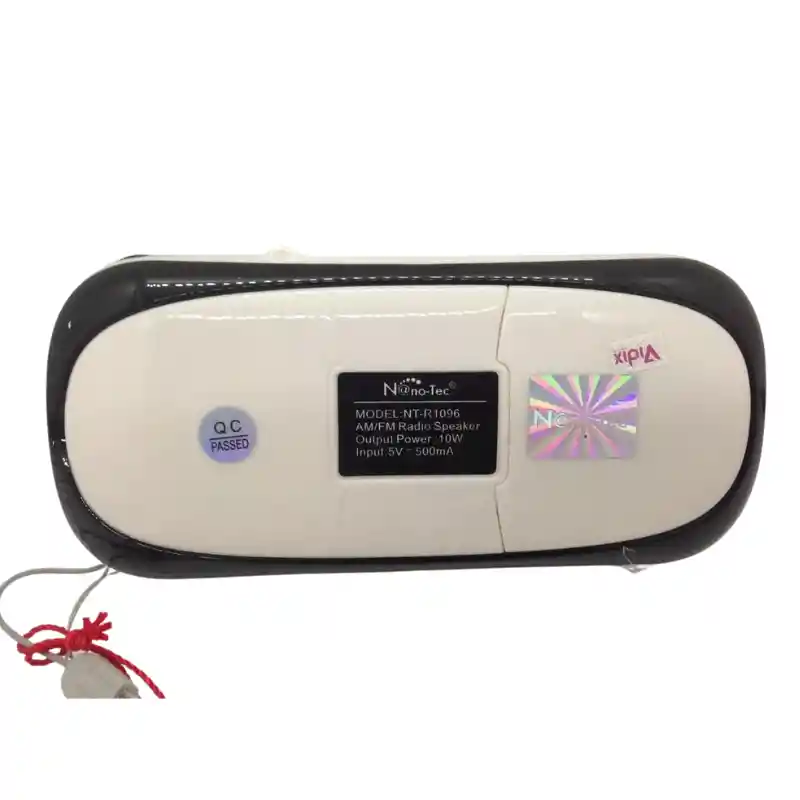 Radio Multibanda Nano-tec Nt-r1096 Am/fm Usb Mp3 Recargable Con Teclado Numérico
