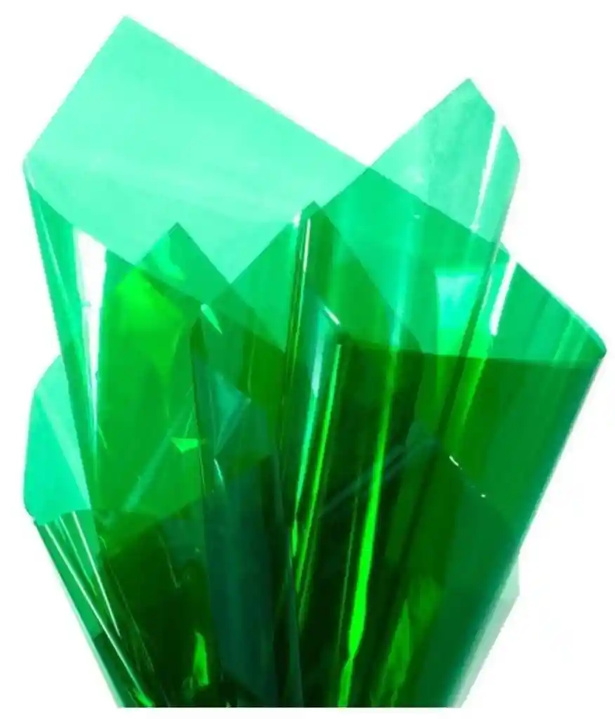 Papel Celofan Verde X10 Unidades