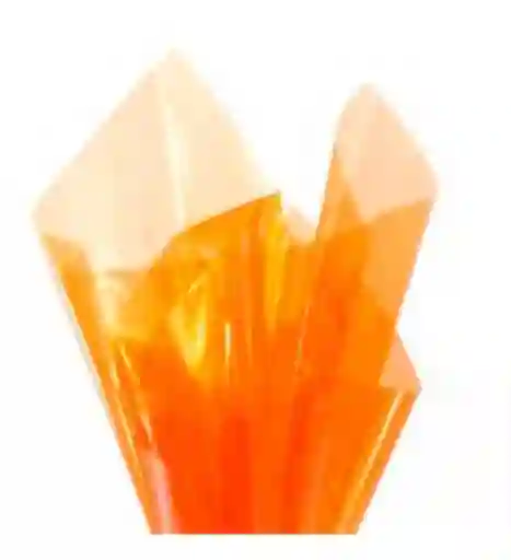 Papel Celofan Naranja X10 Unidades
