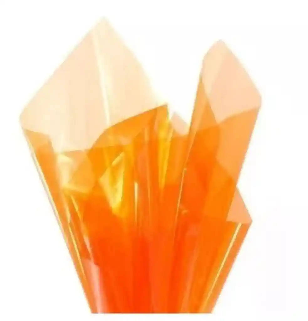 Papel Celofan Naranja X10 Unidades