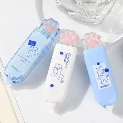 Corrector En Cinta Mecánica Blanca Con Diseño De Gato
