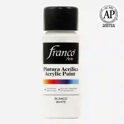 Pintura Acrilica Blanco Franco Arte