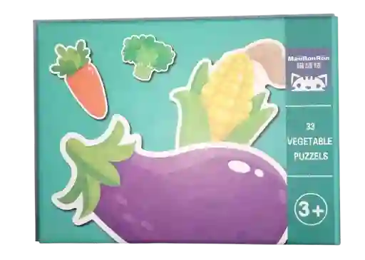 Juguete Didactico Rompecabezasx 33 Piezas Vegetales