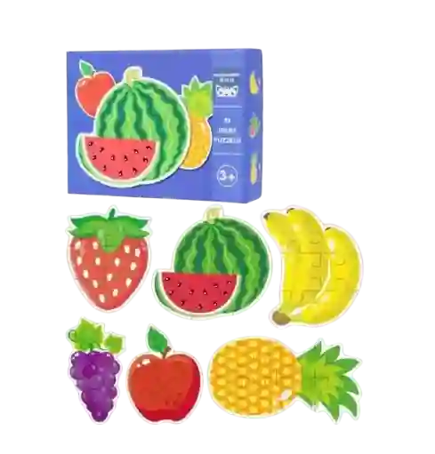 Juguete Didactico Rompecabezas X 33 Piezas Frutas
