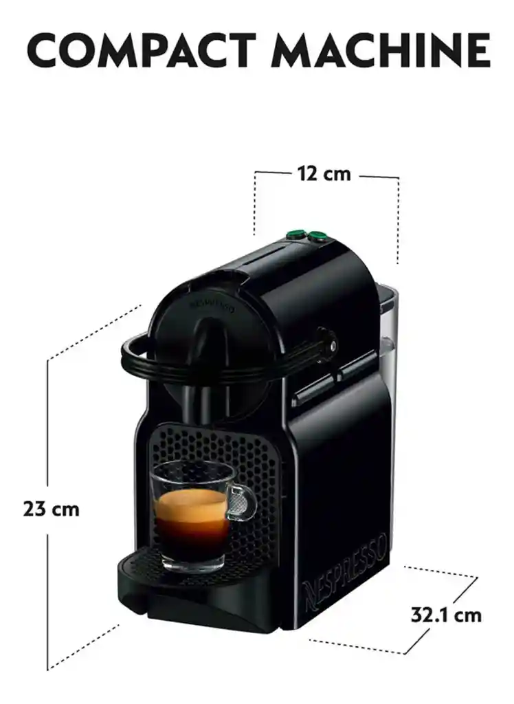 Cafetera Nespresso Inissia + Espumador De Leche