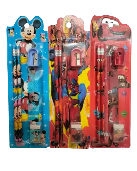 Piñata Kit Escolar Lapiz Y Regla Para Niño