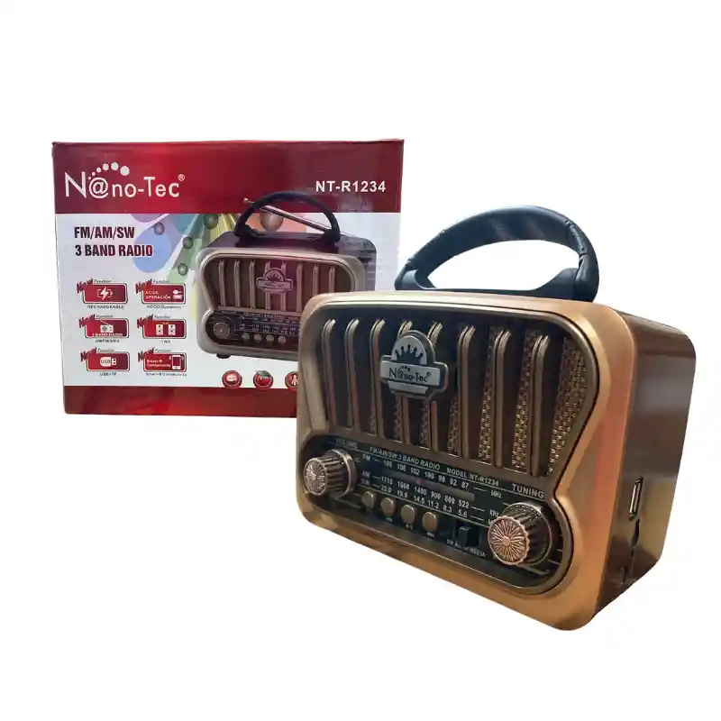 Radio Clásico Nanotec Nt-1234 – Estilo Retro