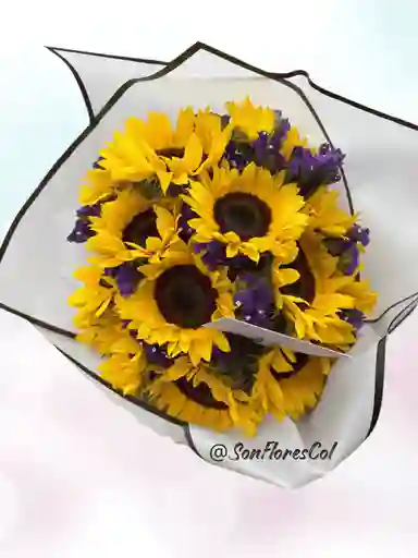 Flores , Girasoles Y Siempre Vivas Lambrussco