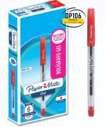 Esfero / Boligrafo De Gel Rojo Paper Mate Lapicero X 1 Und