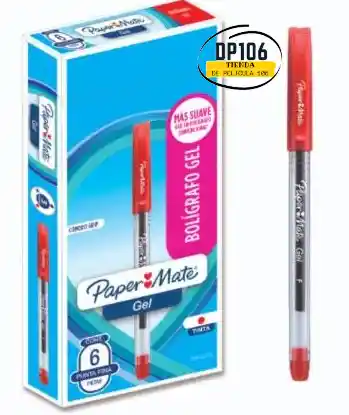 Esfero / Boligrafo De Gel Rojo Paper Mate Lapicero X 1 Und